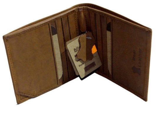 Picture of Men’s Minimalist Tan Leather Bifold Wallet