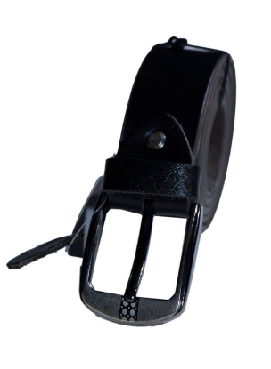 Picture of Men’s Classic Black Formal Belt with Polished Buckle
